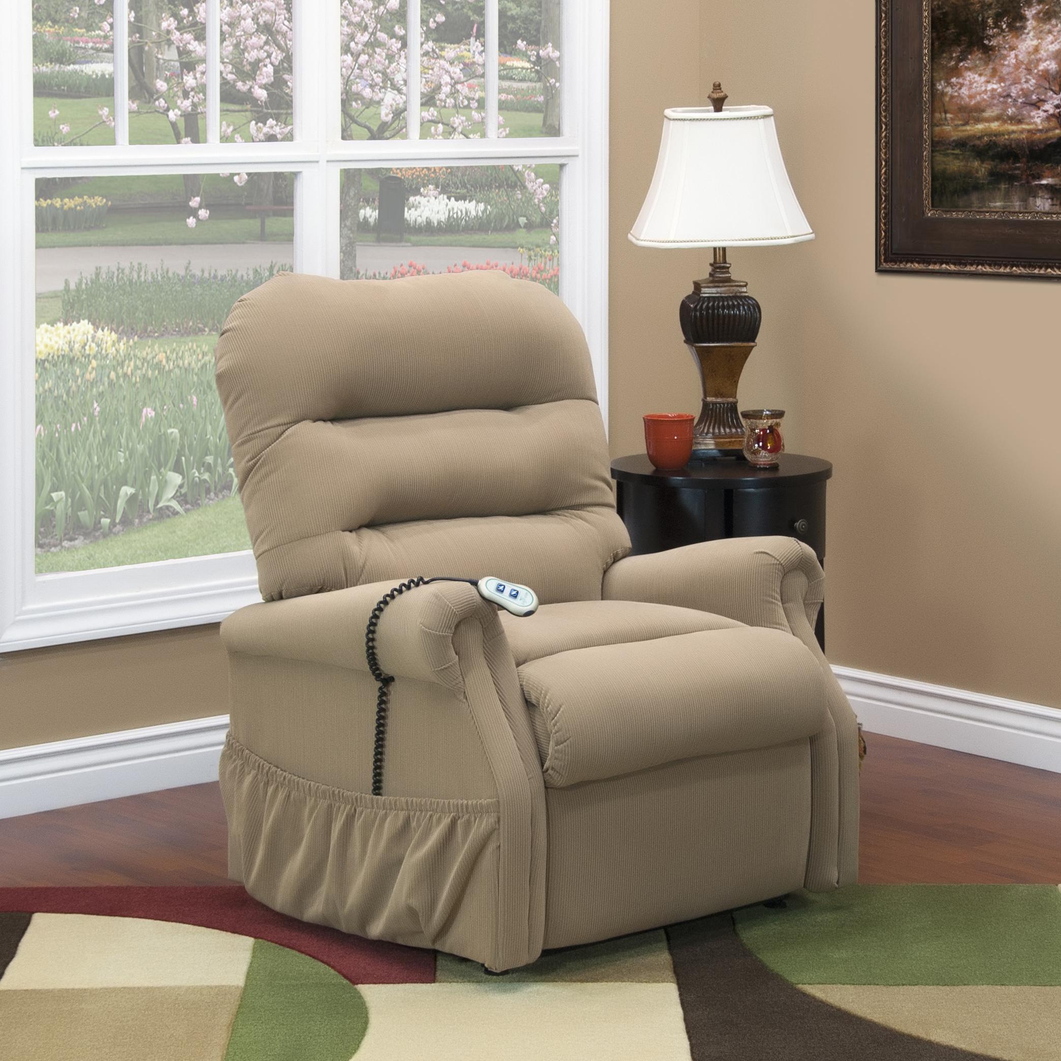 Med Lift Mobility 3053 3052 Aaron Light Brown Split Back Lift